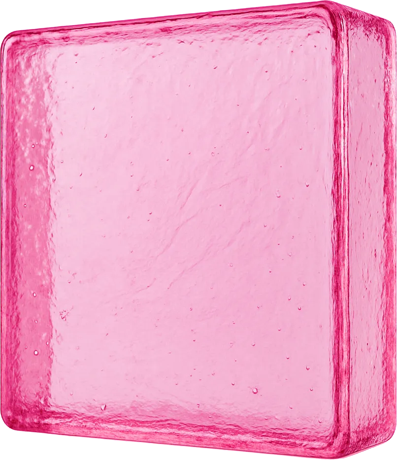 Pink sklo Banas Glass