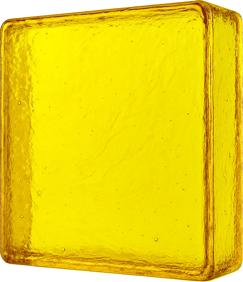 Yellow sklo Banas Glass